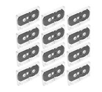 MALUGOGO Lot de 12 cassettes audio vierges avec un son irréprochable de 60 minutes, design léger et enregistrable pour la maison et la Saint-Valentin