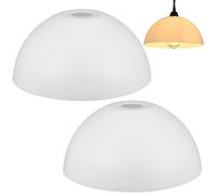 MALUGOGO Lot de 2 abat-jours de lampe de bureau en forme de champignon - En polyéthylène - Style simple et élégant - Adoucit la lumière - Convient pour la chambre à coucher et l'hôtel