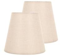 MALUGOGO Lot de 2 abat-jours en tissu pour appliques murales et plafonniers, abat-jour décoratif en tissu pour lampes de table, résistant à la décoloration, installation facile pour la maison et le