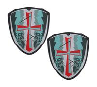 MALUGOGO Lot De 2 Accessoires De Déguisement De Pirate pour Halloween Bouclier De Chevalier Et Bouclier De pour Enfants Eva