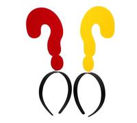 MALUGOGO Lot de 2 bandeaux à cheveux avec marques rouges et jaunes détachables, accessoires de coiffure pour cosplay, événements à thème