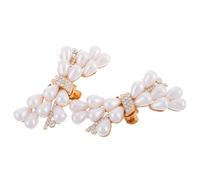 MALUGOGO Lot de 2 boucles de chaussures amovibles élégantes en alliage de zinc et plastique - Accessoires de soutien confortables et stables pour mariages et occasions