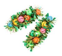 MALUGOGO Lot de 2 bracelets de poignet en forme de cloche pour carnaval, guirlande verte, décoration de fête de danse pour femme, festival et spectacle de danse