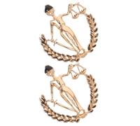 MALUGOGO Lot de 2 broches de justice pour étudiants en droit et professionnels du droit, broches vintage en alliage avec résistance à l'oxydation, adaptées pour manteaux et costumes lors d'événements