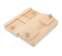 MALUGOGO Lot de 2 buissons en bois de pin beige pour hamster gerbille | Traite le stockage, l'exercice et le soutien du mouvement, ensemble de jeu compact pour petits animaux pour un usage
