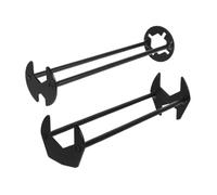 MALUGOGO Lot de 2 Clés Multifonctions pour Évier Clé à Douille en Métal Robuste Outils Réglables pour Robinet et Bonde Démontage sous-Évier Réparation Salle de Bain Installation