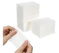 MALUGOGO Lot de 2 coussinets en coton pour le visage - 12 x 10 x 0,1 cm - Extensibles - Doux pour la peau - Démaquillage doux pour le visage