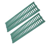 MALUGOGO Lot de 2 couvercles de grille de drainage avec blocage efficace des débris et optimisation du débit d'eau et garage