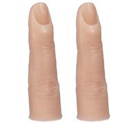 MALUGOGO Lot de 2 doigts d'entraînement en silicone avec articulations flexibles et toucher réaliste pour entraînement de manucure, convient pour les postes de travail et les séances de photographie
