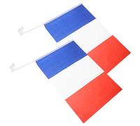 MALUGOGO Lot de 2 drapeaux de voiture en polyester avec forte résistance au vent et caractéristiques fiables et sûres