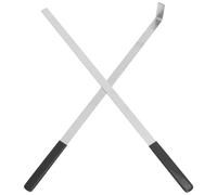 MALUGOGO Lot de 2 outils d'arrangement d'étagères en acier inoxydable pour la planification de l'espace et les supermarchés, design léger et efficace, accessoire de gestion d'étagère pour affichage de