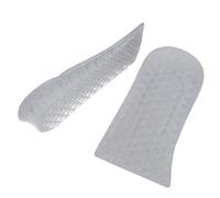 MALUGOGO Lot de 2 paires de semelles intérieures invisibles pour augmenter la hauteur du talon - Coussinets en silicone et coton - Absorption des chocs - Pour chaussures de course, réunions annuelles