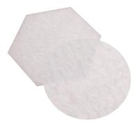 MALUGOGO Lot de 2 palettes de mélange de vernis à ongles en résine blanche avec formes hexagonales rondes pour un usage professionnel à la maison