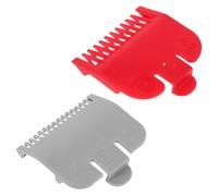 MALUGOGO Lot de 2 protections multifonctions pour tondeuse à cheveux - 5,5 x 5 x 1 cm - Design limite - Peignes en plastique fiables - Utilisation professionnelle