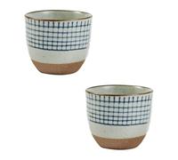 MALUGOGO Lot de 2 tasses à saké en céramique - Style japonais - Peint à la main - Pour la maison ou les amis