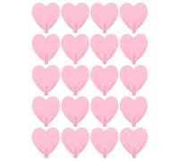 MALUGOGO Lot de 20 crochets autocollants robustes en acier inoxydable en forme de cœur pour serviettes et écharpes Cadeau pour amis ou famille déménagement dans une nouvelle maison