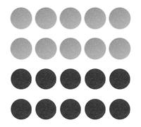 MALUGOGO Lot de 20 disques de papier abrasif en pierre givrée avec design lavable, tampons de rechange ronds compatibles pour pied électrique pour enlever les callosités des pieds pour pédicure