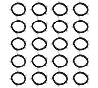 MALUGOGO Lot de 20 élastiques à cheveux en perles pour un usage quotidien - Ne se déchire pas - Garde une bonne forme - Chic et charmant pour les séances photo