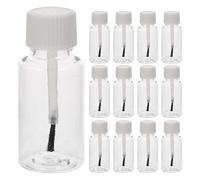MALUGOGO Lot de 20 flacons de vernis à ongles rechargeables en plastique PET haute transparence 20 ml pour soins quotidiens