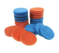 MALUGOGO Lot de 24 éponges à récurer rondes en nylon - Utilisation polyvalente - Pour la maison et la cuisine