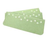 MALUGOGO Lot de 3 marchepieds d'escalier antidérapants verts pour un usage domestique, réutilisables en polyester et feutre conçus pour éviter les chutes ou les glissements, et la sécurité des animaux