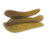 MALUGOGO Lot de 3 planches de massage Guasha en corne de bétail pour le corps et le visage, facile à nettoyer avec fonction de dragage Meridian, outil de massage de style mixte pour la maison