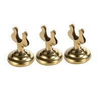 MALUGOGO Lot de 3 Porte-numéros de Table Mini U Forme Diapason, Porte-mémo Métal Doré Petit Format, Support Carte Mariage, Présentoir à Menus et Notes pour Décoration Fête et Banquet