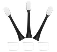 MALUGOGO Lot de 3 têtes de brosse à dents électrique de rechange en nylon souple et délicat pour une utilisation longue durée Convient pour les adultes et les femmes enceintes Accessoires de brosse à