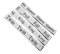 MALUGOGO Lot de 4 bandes de rangement pour draps de lit avec sangle élastique réglable pour taies d'oreiller et draps de lit, matériau polyester, solution de rangement pratique pour l'organisation de