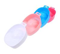 MALUGOGO Lot de 4 bols de retrait de vernis à ongles, fournitures de manucure, bols blancs en polypropylène, aspect simple, pas facile à déformer, respectueux de l'environnement pour salon