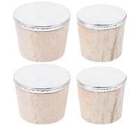 MALUGOGO Lot de 4 bouchons de bouilloire en bois pour bouilloire et bouilloire, bouchons en liège sûrs et résistants à la déformation, grande et petite taille, pour un usage domestique