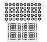 MALUGOGO Lot de 4 feuilles d'autocollants réfléchissants pour appareil de numérisation avec haute réflectivité et bonne stabilité, film réfléchissant pour animaux de compagnie, 50 pièces par feuille