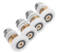 MALUGOGO Lot de 4 roulettes de rechange pour porte de douche avec grand roulement coulissant en verre - 25 mm - Pièces pour installation et réparation du verre
