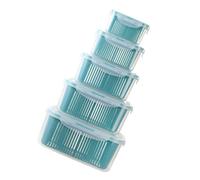MALUGOGO Lot de 5 paniers à linge en polypropylène robuste double couche pour nettoyer les fruits et légumes pour la cuisine et le rangement de vêtements de maison