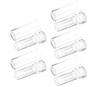 MALUGOGO Lot de 5 tubes vides en plastique pour baume à lèvres - Design simple - Rechargeable - Léger - Pour femme - Voyage