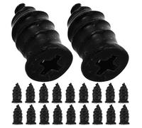 MALUGOGO Lot de 50 Vis en Caoutchouc Noir pour Réparation Rapide de Pneus Voiture et Moto, Design Clou Champignon, Matériau Fer et Caoutchouc, Compact et Solide