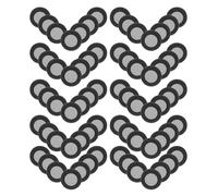 MALUGOGO Lot de 6 feuilles de marqueurs magnétiques noirs pour 3D, matériau plastique léger avec fixation magnétique sécurisée, pour ingénierie inverse et archéologie de terrain