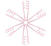 MALUGOGO Lot de 6 peignes à cheveux texturés portables en plastique à dents larges pour dompter les frange désordonnées, adaptés pour les navetteurs et une utilisation quotidienne au bureau