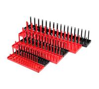MALUGOGO Lot de 6 plateaux de rangement en plastique pour douilles de 6,35 mm, 9,5 mm, 1,27 cm