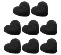 MALUGOGO Lot de 8 houppettes à poudre en forme de cœur pour femme, éponge douce pour la peau, tampons cosmétiques portables et doux pour le visage et le corps