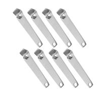MALUGOGO Lot de 8 mini décapsuleurs avec décapsulateur et ouvre-onglet de soda, bar portable et dissolvant de joint de pharmacie pour bouteilles de médicaments et boissons