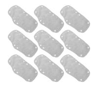 MALUGOGO Lot de 9 bandeaux réutilisables avec boutons pression en tissu lavable pour absorption de la transpiration et ajustement fiable, pour chantiers de construction et conditions estivales