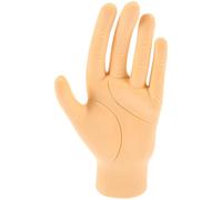MALUGOGO Main d'entraînement réutilisable en caoutchouc marron pour nail art et exercices de doigt pour la pratique du nail art et l'entraînement au gel