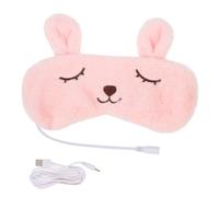 MALUGOGO Masque électrique rechargeable USB pour les yeux avec fonction vapeur chaude, matériau en flanelle, léger et souple, pour dormir à la maison ou se reposer les yeux au bureau, réduit les