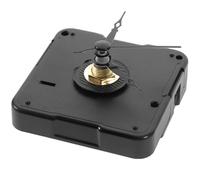 MALUGOGO Mécanisme Horloge Murale de Remplacement Silencieux en Plastique Noir Aiguilles, Kit de Réparation pour Horloge sans Cadre Bureau, 1 Set