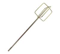 MALUGOGO Mélangeur de peinture pour perceuse, tige de mélange de ciment et de boue avec tige carrée, accessoire de mélangeur portatif pour peinture, béton et plâtre