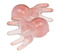 MALUGOGO Meridian Lot de 2 brosses de massage et griffe de massage de la tête de pieuvre pour le corps et la tête, matériau en résine, design huit griffes, peigne à cheveux portable pour voyage et
