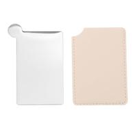 MALUGOGO Mini palette de maquillage portable en acier inoxydable - Utilisation efficace - Plaque de mélange d'argent - Maquillage pour nail art en déplacement