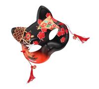 MALUGOGO Moitié peinte à la main pour Halloween, cosplay, motif animal réaliste pour bal masqué, carnaval, fête à thème, texture légère et vive pour homme et femme