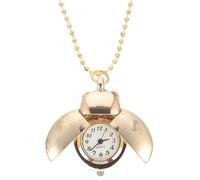 MALUGOGO Montre de Poche Suspendue Rétro en Alliage de Zinc Or, Montre Décorative Créative de Scarabée, Présent Élégant pour Homme et Femme